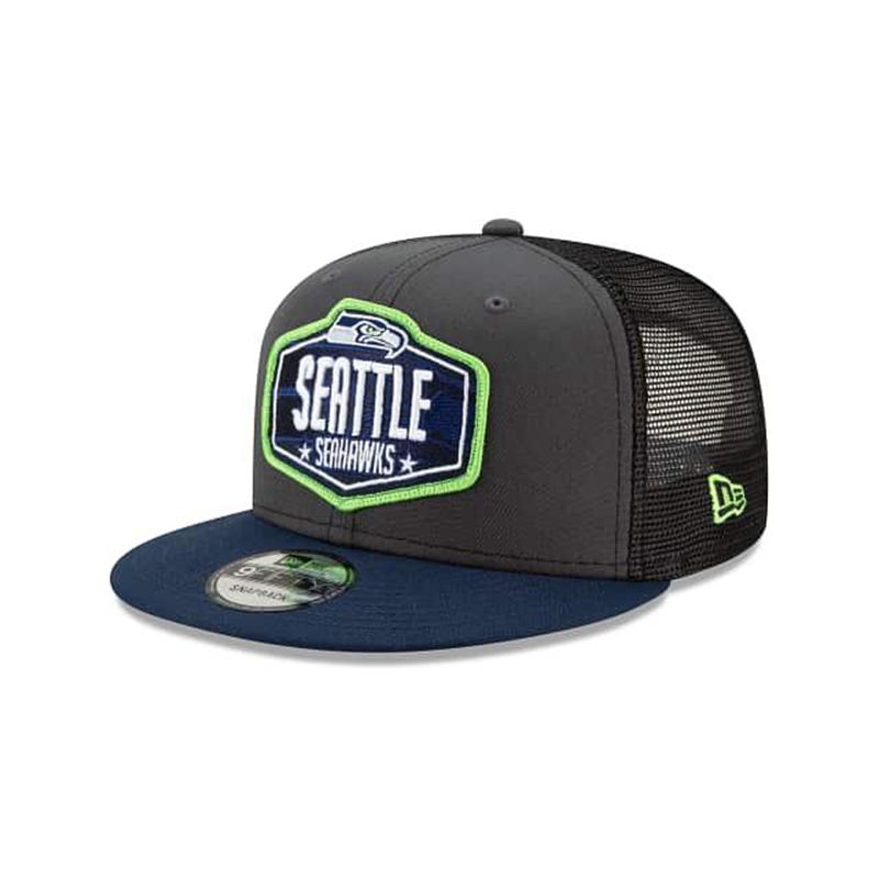 NFL Seattle Seahawks Draft 9Fifty Snapback (PSS5029) - Grey New Era Caps